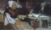 George Leslie Hunter Woman in an Interior Spain oil painting artist